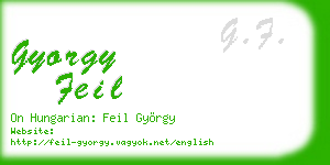 gyorgy feil business card