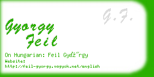 gyorgy feil business card